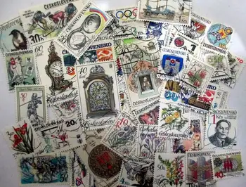 50Pcs/Monte Tchecoslováquia Carimbo Tópico Todos Diferentes, SEM Repetir os Selos de correio com Postagem Marca para a Coleta de