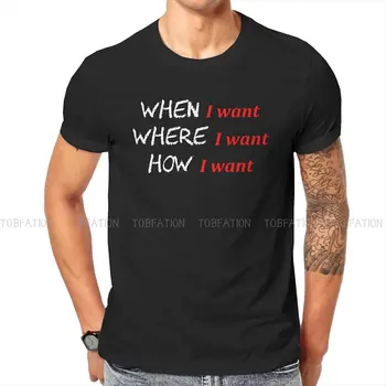 Quando, Onde Como Hip Hop TShirt BDSM Impressão Tops Confortável Camiseta Homens Tee Presente Especial de Roupas