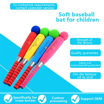 Esportes Suaves NBR Espuma Taco de Beisebol infantil Colorido ao ar livre Brinquedos Interativos Jogo de Crianças Birtday Presentes Juguetes Para Niños