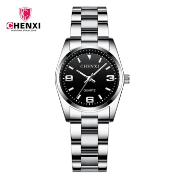 CHENXI Marca de Moda Mulheres Relógios de Luxo aço Inoxidável Relógios de pulso Relógio de Quartzo do Relógio Relógio Feminino Dropshipping