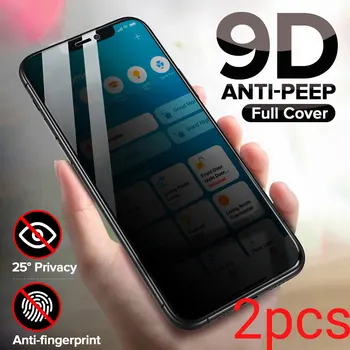1-o 2Pcs de Privacidade Protetor de Tela para Xiaomi Poco Pro X4 X3 NFC F3 F4 GT M4 M3 Mi 11T 11 Lite 10T 9T 9 SE MAX 3 Anti Espião de Vidro