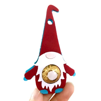 Natal Gnome Chocolate de Corte de Metal Morre Estêncil DIY Álbum de Scrapbooking Papel de Modelo de Cartão de Molde em Relevo Dropshipping