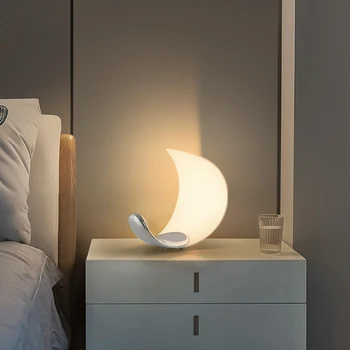2022 Nova e moderna criativo LED lua atmosfera lâmpada de alto senso de estudo de quarto simples decorativa lâmpada de cabeceira