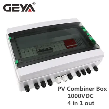 GEYA GYPV/4-1 1000 VCC 4 entrada 1output 4 de seqüência de caracteres para fora da grade, Sistema de Energia Solar Fotovoltaica de Matriz Solar PV Combinador Caixa