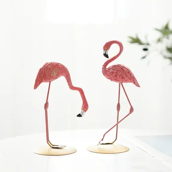 Criativo Ins Super Fogo Flamingo Resina Decoração Animal Bonito Quarto Decoração Sala de estar Presente do Dia dos Namorados