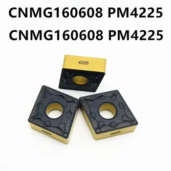 Carboneto de CNMG160608 PM4225 super da Alta qualidade material duro do CNC de peças de aço Inoxidável de ferramentas de torno CNMG 160608 PM 4225