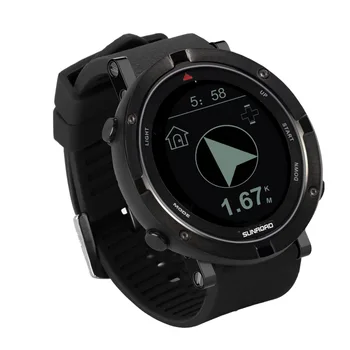 SUNROAD Smart Watch 8 Idiomas de Posicionamento GPS Multi-Esporte de Análise de Dados Impermeável a Sincronização de Dados do Telefone Móvel