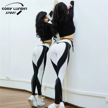 Cody Lundin Mulheres De Cintura Alta De Ginástica Legging Respirável Push-Up Calças De Yoga