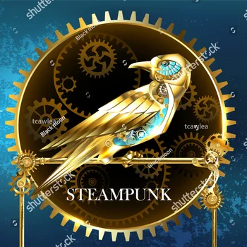 Steampunk de Aves de Corte de Metal Morre Mecânico de Engrenagens Beija-flor de Estêncil Para DIY Scrapbooking Placa Decorativa 2021