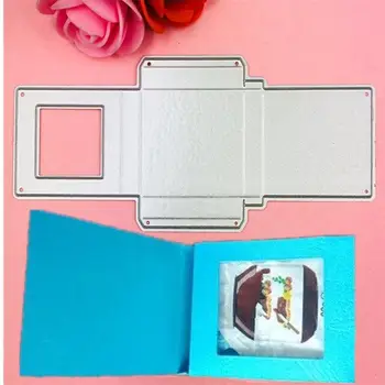 Novo Quadro em 3D Portão Caixa de Metal de Corte Morrer Stencils para DIY Scrapbooking Carimbo/Álbum de Fotos Decorativo em Relevo Cartões de Papel