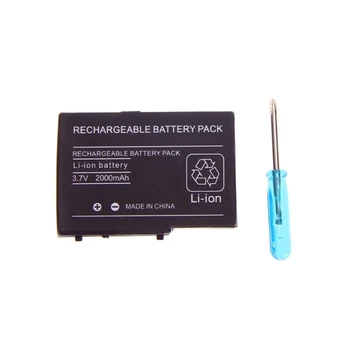2000mah 3.7 V Bateria Compatível com DS Nds Lite Ndsl Bateria de Lítio Recarregável + chave de Fenda Ferramenta de Substituição