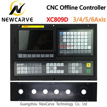 XC809D 3~6 Eixo USB Sistema de Controle CNC Suporte de Controlador FANUC G-código Offline Moagem Chato Tocar Perfuração de Alimentação NEWCARVE