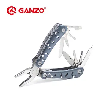 Ganzo G2019-S Multi alicate 11 Ferramentas em Mãos de Um Conjunto de ferramentas Kit de chave de Fenda Portátil Dobrável Faca de Aço Inoxidável alicate