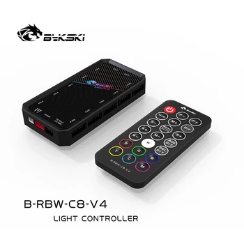 BYKSKI RBW Controlador de usar para Bloquear 5V A-RGB LEVOU Luz Strip /Suporte Ligar para 5V GND 3 de Cabeçalho na placa-Mãe Só