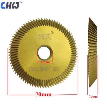 CHKJ do Aço de Alta Velocidade 70*7.3*12.7 mm Lâmina de Wen Xing-Chave Máquina de Corte de Chave de Lâmina de Corte de Serralheiro de Ferramentas de 80T Frete Grátis