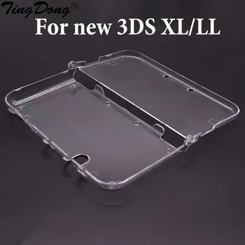 Para Nintend Novo 3DS XL Plástico Cristal de Proteção de Casca Dura de Pele Caso Capa Para Nintend Novo 3DS XL Console e Jogos