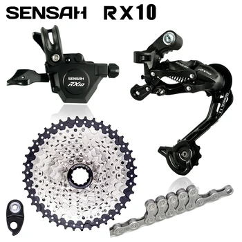 SENSAH RX10 transmissão 1x10 Velocidade da Bicicleta de BTT M6000 Shifter Desviadores 11-42T Cassete Cadeia A5 A7 Bicicleta Grupo Deore