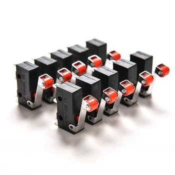 10Pcs/Set Mini 3-Pin Tact Switch KW12-3 5A 250V Rodada Lidar com Relógio Microswitch