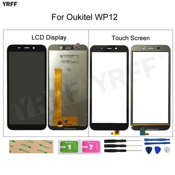 Display LCD Para Oukitel WP12 Digitador da Tela de Toque WP12 Painel de Vidro, Sensor de Telefone Móvel Ferramenta de Reparo 100% Testado
