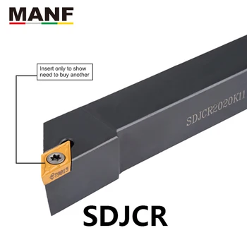 MANF SDJCR-2020K11 ferramenta para torneamento suporte 20mm ferramenta de torneamento cnc de Carboneto de Inserir Torno de Usinagem Fresa de Torneamento Externo porta-ferramentas