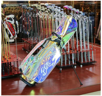PgmLady Saco de Clube de Golfe de Esportes Pacote do Suporte Impermeável Mulheres Suporte Leve Colorido Transparente 125cm Cue Saco de Roupas de Saco
