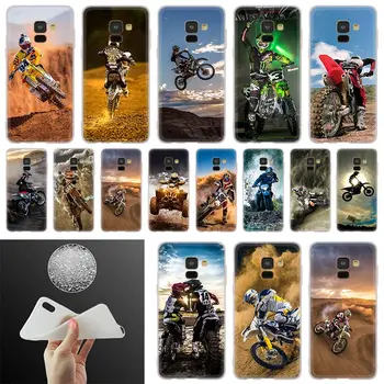 Motocross moto Phone Case Para Samsung Galaxy A52 A32 A42 A12 A72 5G A50 A51 A70 A71 A21S A6 A7 A8 Além de 2018 Tampa Coque