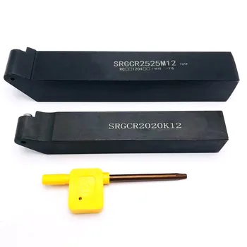 SRGCR2020K12 SRGCR2525M12 SRGCR2525M12 SRGCL2525M12 Torno da barra de mandrilar ferramenta de suporte 20mm 25mm para RPMT1204 inserir SRGCR SRGCL