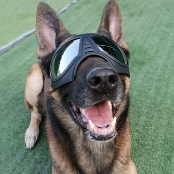 Cão de Óculos de Médio e Grande Cão de Estimação Óculos à prova de Vento e Snowproof animal de Estimação Óculos para o Exterior de Condução e Pilotagem de Estimação Óculos