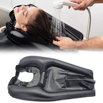 Inflável Lavar o Cabelo Bacia Portátil de PVC Inflável Shampoo Bacia Para Mulheres Grávidas, Deficientes Rapidamente Inflar Desinflar