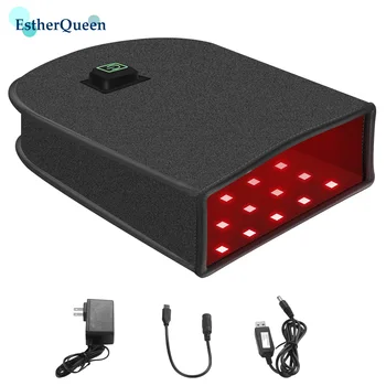 EstherQueen Luz Vermelha Terapia de Infravermelhos do Dispositivo Para o Lado Alívio da Dor Perto de Luva Luva de Artrite Dedos Duplo LED de 880NM