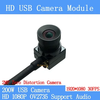 2MP distorção Zero câmera de Vigilância de vídeo 1080P Full HD MJPEG OTG 30FPS Câmera USB Módulo Mini CCTV Linux UVC Android