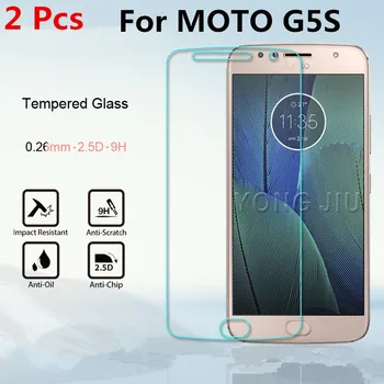 2PCS ProtectiveGlass de Tela para Motorola Moto G5S Protetor 9H 2.5 D de Vidro Temperado para MOTO G5S