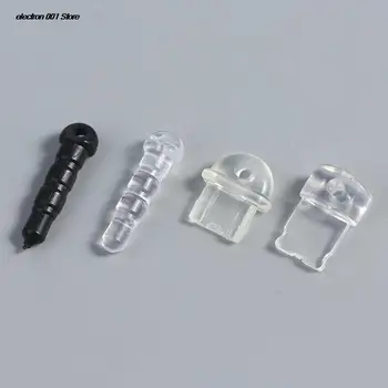 10PCS DIY Anti-Pó Plug Transparente Porta de carregamento Para iPhone, Android E Fone de ouvido de Telefone Celular Pingente