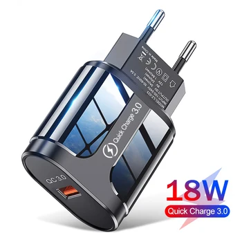 Carregador rápido USB 3.0 Carregador QC 3.0 Carregamento Rápido da UE NOS Plug Adaptador de Parede Para iPhone Samsung Xiaomi Carregador do Telefone Móvel