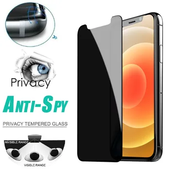 2 Peças Melhores De Privacidade Completa, Vidro Temperado Para O Iphone 12 Pro Max Mini Anti Spy Protetor De Tela De Alta Definição Protetor Curvo