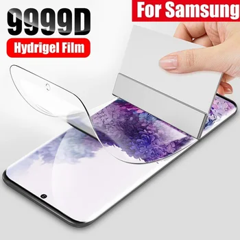 Hidrogel Película Protetora para Samsung S20 S10 S9 S8 Plus (Não de Vidro) no Samsung Nota 20 Ultra-10 Plus Protetor de Tela do Filme