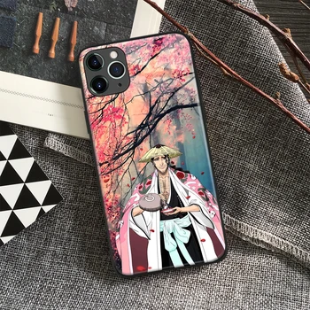 Kyoraku Shunsui Bleach Anime Macio de Silicone Vidro de Telefone de Caso para o IPhone SE 6s 7 8 Plus X Xr Xs 11 12 Mini Pro Max Samsung Redmi