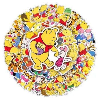 10/30/50Pcs/Conjunto de Disney dos desenhos animados do Winnie The Pooh Graffiti Etiquetas de Bagagem Laptop Impermeável Adesivo de Brinquedos