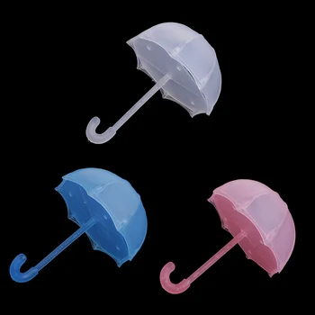 Peças de 12/Set Limpar Pequeno Guarda-chuva de Doces Doces Caixas de Presente do Bebê Chuveiro Favor