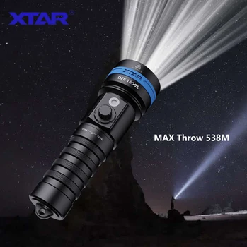 XTAR Brilhante Super Mergulho Lanterna elétrica do DIODO emissor de Luz da Tocha Impermeável Profissional de Mergulhador Lanterna Ultra Super Lanterna D26 1600