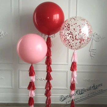 De 18 polegadas de Balões de Látex Decoração do Casamento de Hélio grande Grande Gigante Transparente Balões de Festa de Aniversário, Decoração Inflável de Ar da Bola