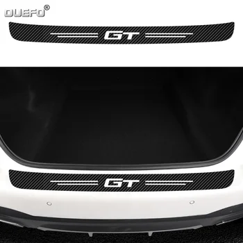 Carro pára-choque Traseiro Decoração Impermeável Decalque Tronco Chapa de Fibra de Carbono, Etiqueta Para a BMW GT 3 5 6 Série F34 F07 E63