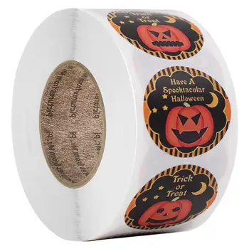 50-500pcs Halloween Adesivo de Vedação Etiqueta Adesivos Etiqueta Adesiva Para Presentes feitos à mão Envelope DIY Adesivos de Papelaria