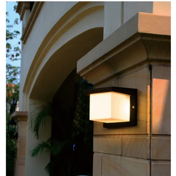 Corredor gardem gramado lâmpada de parede com preto habitação interior para o exterior decorar a parede de iluminação AC110V AC240V preço de atacado