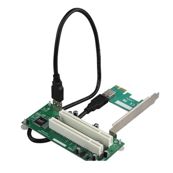 Ambiente de trabalho PCI-Express PCI E PCI Adaptador de Cartão PCIe Dual Slot Pci Placa de Expansão USB 3.0