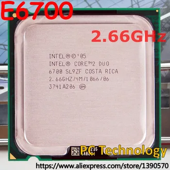 Original Intel Core 2 Duo E6700 Socket 775 processador CPU 2.66 GHz, 4 M 1066 mhz frete grátis (navio dentro de 1 dia) teste de 100% bem