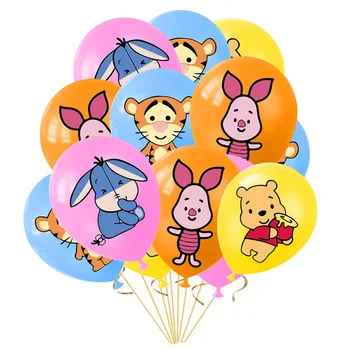 10/20pcs Winnie The Pooh Balão de desenhos animados de Animais de Estimação Tema de Festa de Aniversário, Decoração de Balão de Chuveiro do Bebê Brinquedos para as Crianças Globos