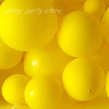 Amarelo Balões De Látex Fosco Colorido Bolas De Ar Inflável Casamento Parti Decoração De Aniversário De Criança Festa De Flutuar Balão Clássico Brinquedo
