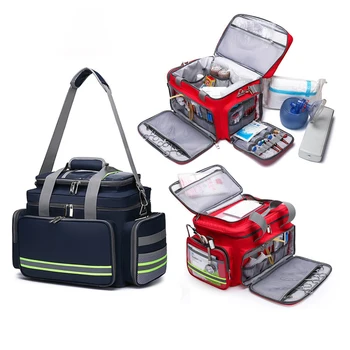 Kits de primeiros Socorros Exteriores de Resgate de Emergência Médica Saco Grande Capacidade Vazio Reflexiva Impermeável Oxford Multi-bolso Sacos de Viagem