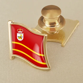 Brasão de Armas do Oblast de Smolensk da Federação da rússia Bandeira Alfinetes de Lapela Broochs Emblemas